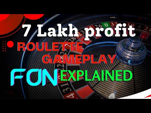 7 LAKH PROFIT | ROULETTE GAMEPLAY WITH FON | LOGIC EXPLAINED | @indianrouletteguru