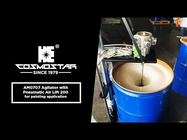 COSMOSTAR TECH AM0707 Agitator with Pneumatic Air Lift 200 for painting application