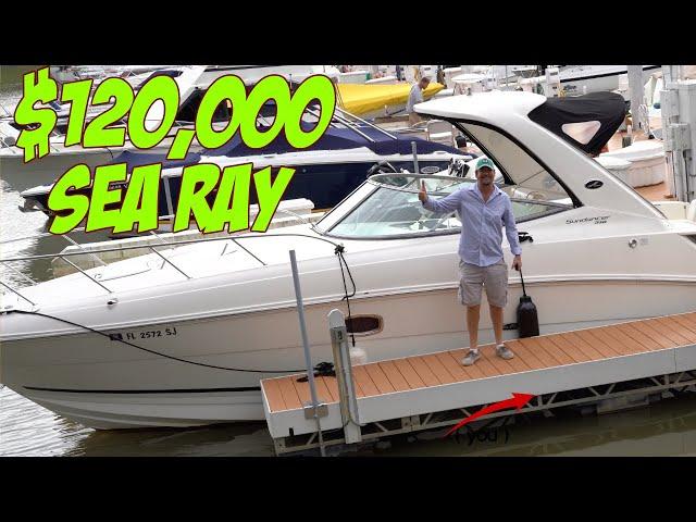 120k Sea Ray Sundancer cabin cruiser tour