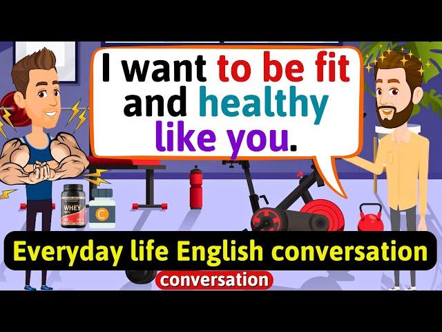 English Conversation Practice (At the gym) Improve English Speaking Skills