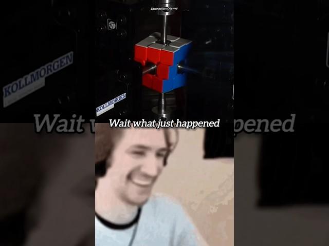 A machine solved a Rubik's Cube faster than you can blink#facts #shorts #trending #trendingshorts