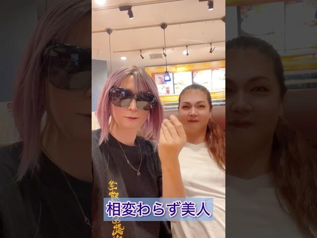 ありさちゃん美女再会！相変わらず美人。 #手話 #芽衣子 #ありさ　#デフ　#deaf