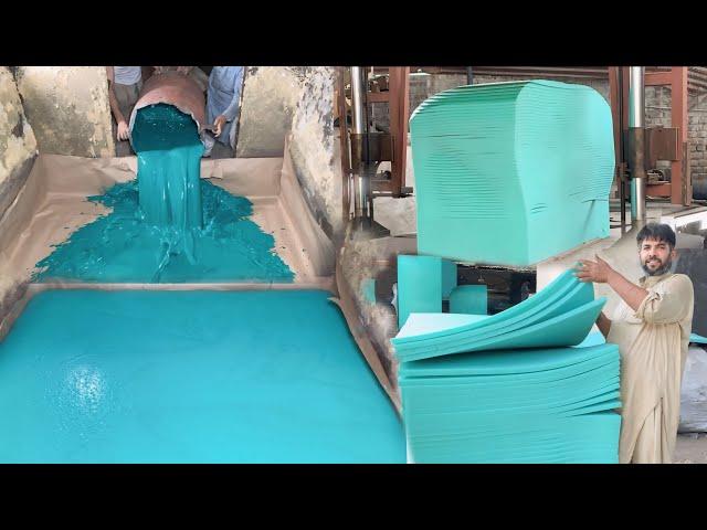 foam banane ka sahi tarika ! manufacturing of PU FOAM! polyurethane manufacturing process 2024