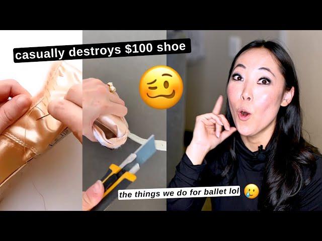 Reacting to VIRAL POINTE SHOE HACKS