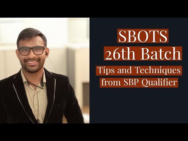 State Bank SBP SBOTS 26th Batch Paper Tips from Two Times Qualifier