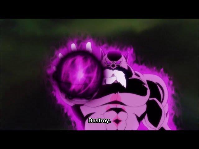 DBS G.O.D Toppo tries to Hakai Golden Freiza (Eng Sub)