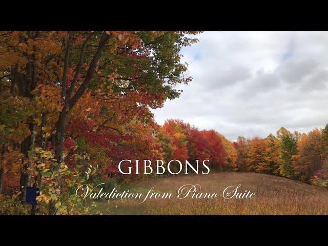 Gibbons Piano Suite Op.111 no.7 (Valediction) with fall colors