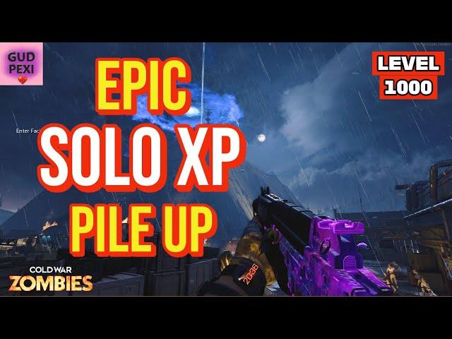 EPIC SOLO XP PILE UP GLITCH in COLD WAR ZOMBIES!