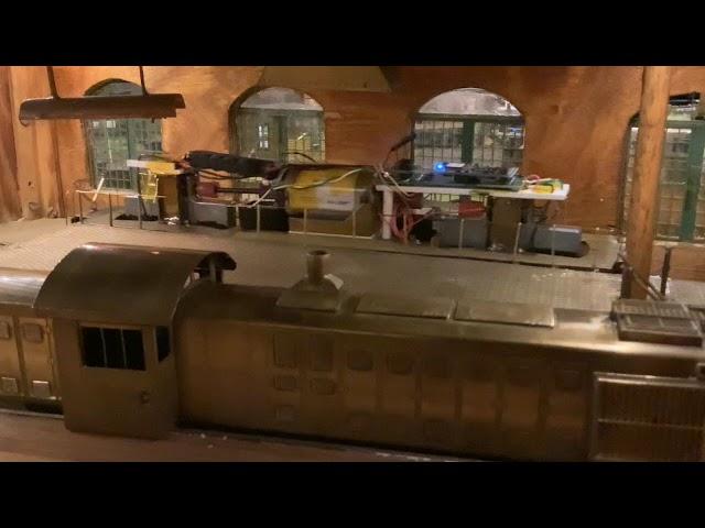 S gauge layout 3 locomotives