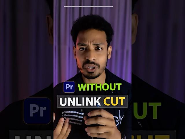 Premiere pro audio unlink tips #shorts