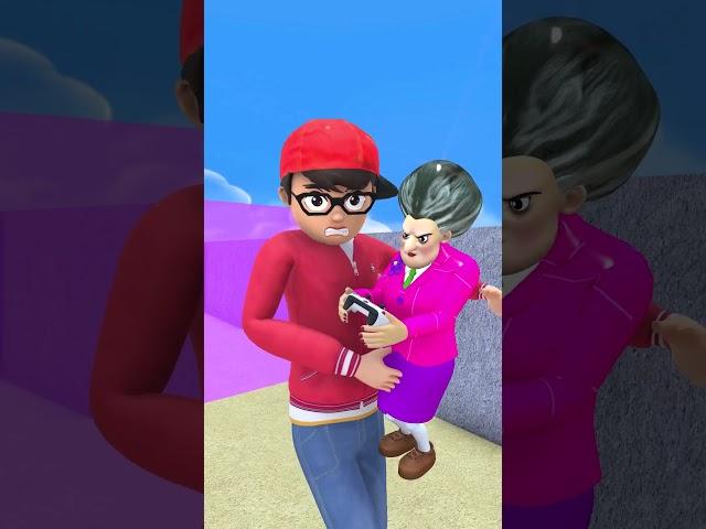 Help Tiny Miss T Overcome the Run Challenge in Scary Teacher 3D #funny #shorts