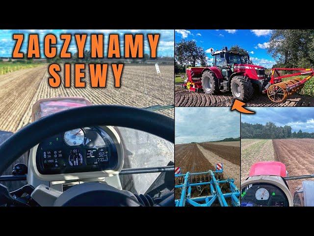 #Vlog Siejemy pszenżyto/Robale zjadły gorczycę i rzepak/Mieciu robi w transporcie/ MF 7718+Pottinger