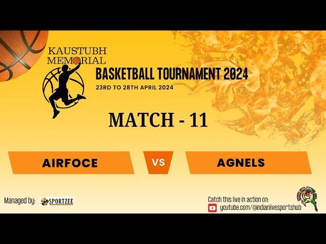 Airforce Vs Agnels | Kaustubh Memorial Basketball Tournament | Fr. Agnel Sports Complex Mumbai