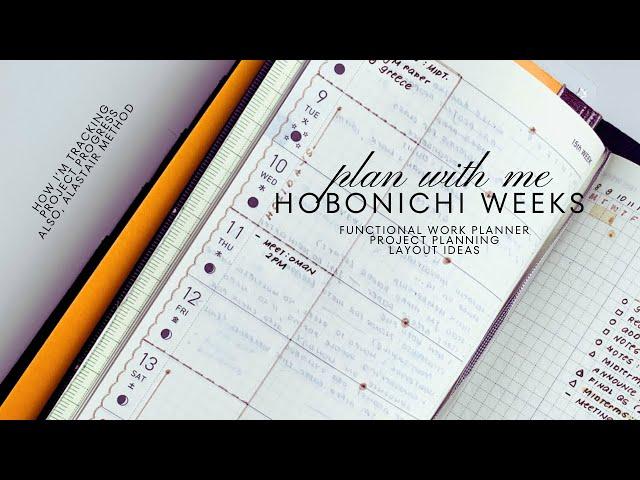 Project Planning in your Hobonichi Weeks Planner | plan with  me