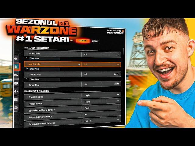 *CELE MAI BUNE SETARI* PENTRU WARZONE SEZONUL 1 | FPS, MOVEMENT & AUDIO (UPDATE AREA 99 BO6)