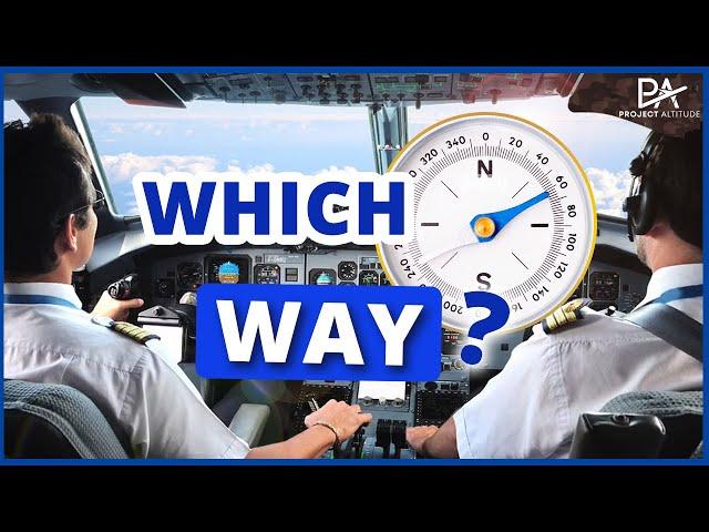 How do planes navigate in the sky?