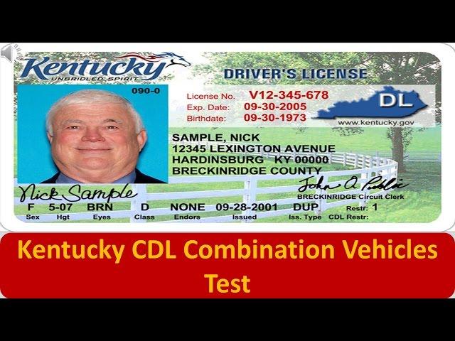 Kentucky CDL Combination Vehicles Test