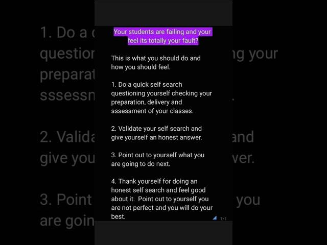 Tip for teachers: your students are failing how should you feel and what to do# motivation#