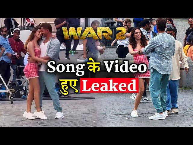 War 2 Song Shooting Video Leaked Hrithik Roshan Romance With Kiara Advani In Italy Street