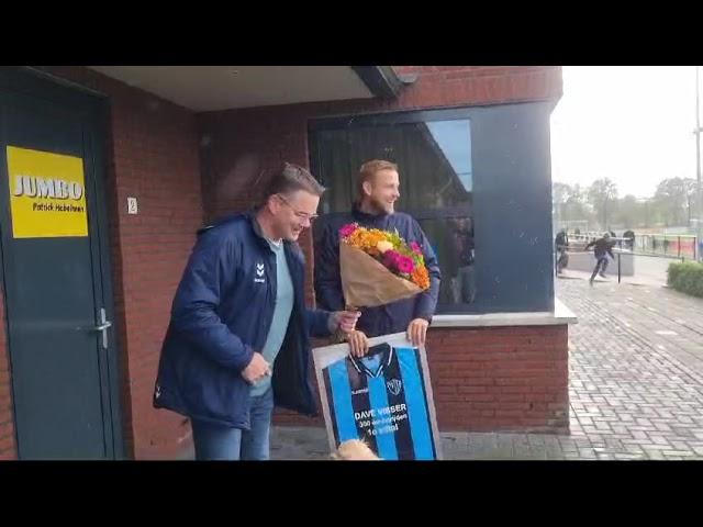 Dave Visser 300 wedstrijden in FC Eibergen 1