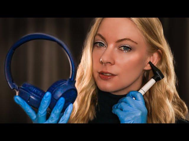 ASMR Ear Cleaning & Headphone Hearing Test  Whisper, Beep Test, Ear to Ear, Layered Sounds