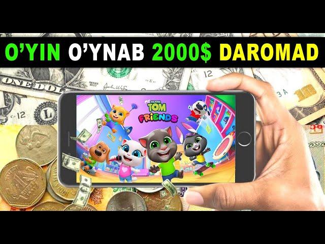  O'YIN O'YNAB OYIGA 2000 DAROMAD QILISH  // HOLITECH BU JUDA OSON // AMERICAN YOUTUBE 