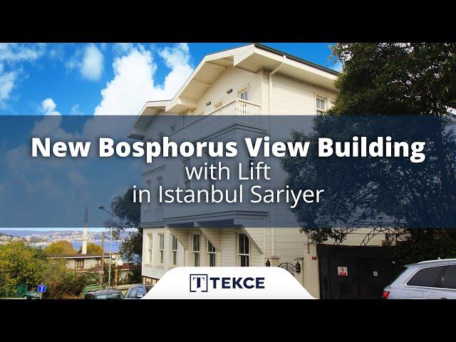 New Bosphorus View Building with Lift in Istanbul Sariyer | Istanbul Homes ®