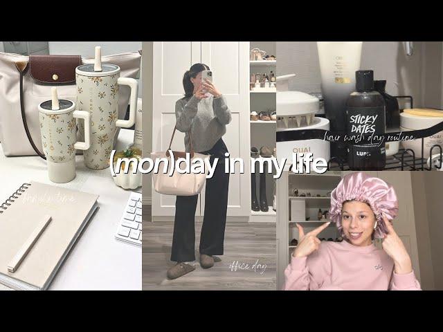 Day in my life vlog | office day, hair wash day, night routine, haul + family time 