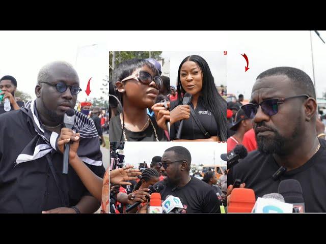 John Dumelo, Gyakie, SDK Dele, and Other Celebrities Storm #StopGalamseyNow Demo