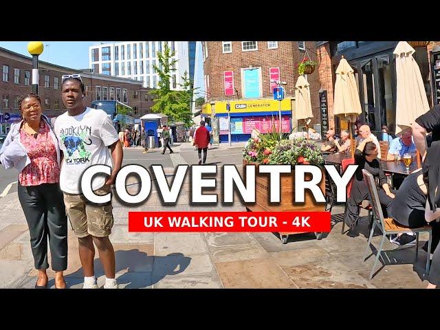 Coventry City Centre, England - 4K Walking Tour, United Kingdom 