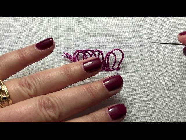 Fringe Stitch or Turkey Work Hand Embroidery Tutorial