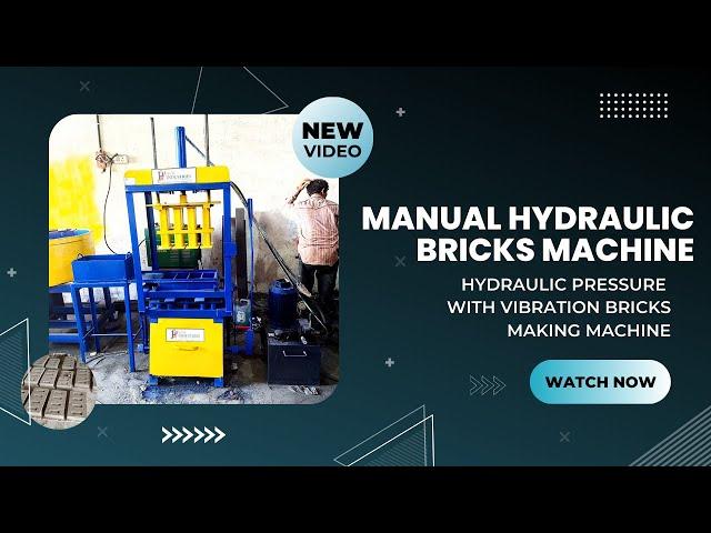 Manual Hydraulic Brick Making Machine, Bricks Machine
