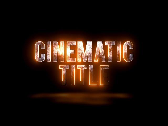 Cinematic Trailer Title Animation in After Effects | After Effects Tutorial - 100% free Plugin