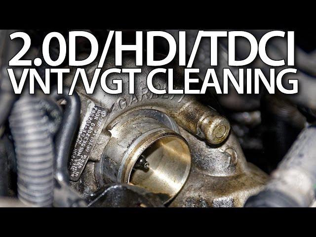 Cleaning VNT/VGT in 2.0D/HDI/TDCI Volvo Ford Peugeot Citroen