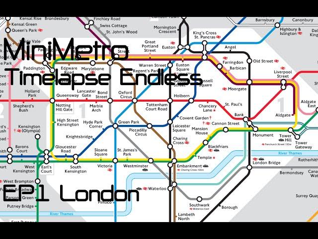 MiniMetro : Timelapse Endless - [EP1] London