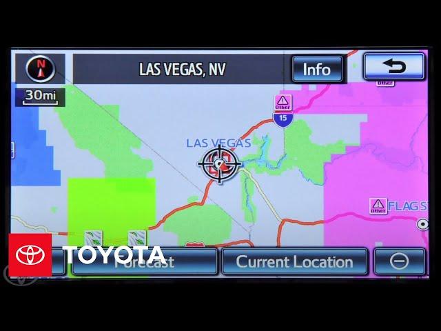 How-To: Premium HDD Navigation with Entune® - NavWeather® | Toyota