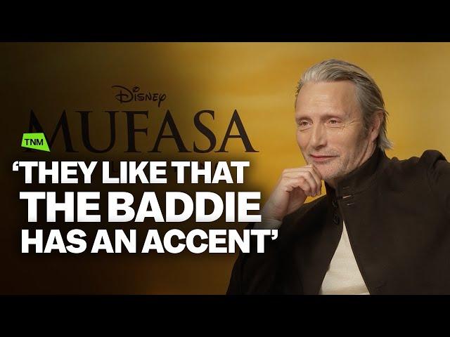 Mads Mikkelsen chats singing debut, his fangs and playing a baddie | MUFASA: THE LION KING