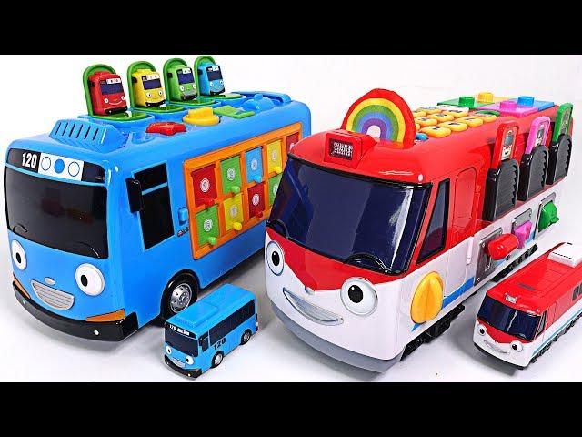 Dinosaurs broke the road! Talking Train Titipo and Smart Bus Tayo are Going - PinkyPopTOY