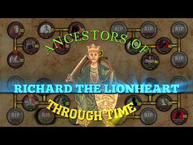 Ancestors of Richard the Lionheart through time (1025-1157)