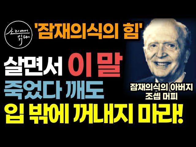 조셉 머피 '잠재의식의 힘' 사용법! / 이렇게 하세요! 부와 성공, 건강 싹 다 이루어집니다! (단, 이 말은 절대 입 밖에 꺼내지 마세요!) / 책읽어주는여자 오디오북 ASMR