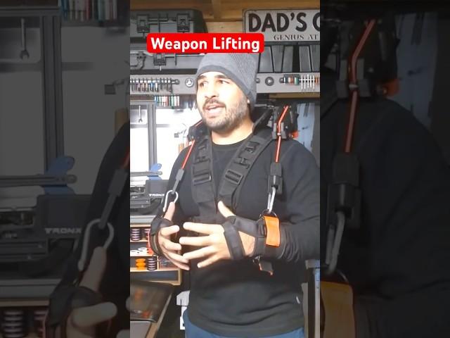 WEAPON LIFT-ASSIST #exo #exoskeleton #army #military #swat #soldier #police #shorts #short #video