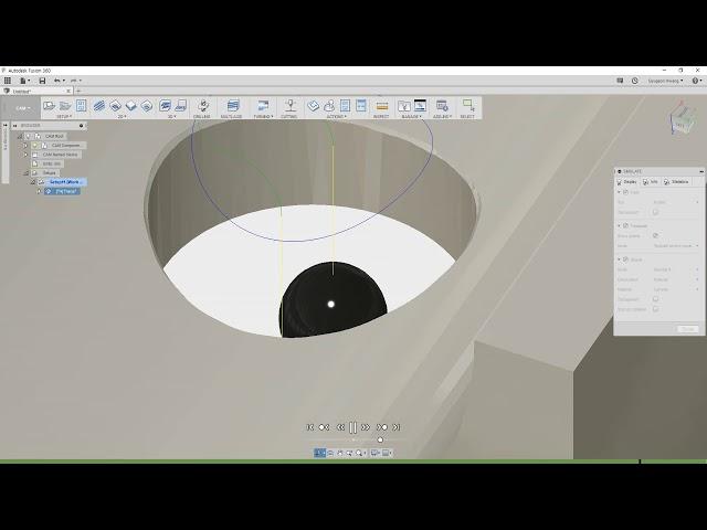 [FUSION360] CAM 3D CHAMFER USING LOLLIPOP & DOVETAIL MILL / 퓨전360 캠 3D 면취 , 롤리팝공구