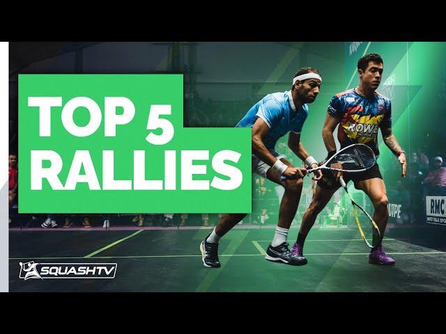 Paris Squash 2023 - Top 5 Rallies! 