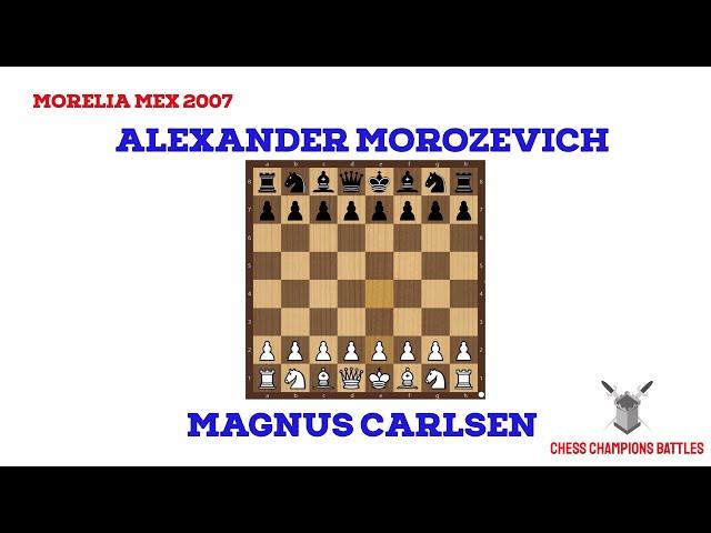 Magnus Carlsen vs Alexander Morozevich: 17-Year-Old Chess Prodigy Stuns in Morelia 2007