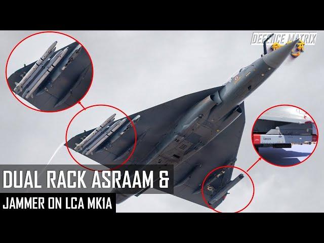 Dual rack ASRAAM and Jammer Setup on LCA Tejas Mk1A | हिंदी में