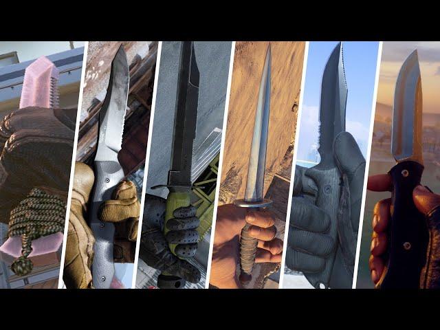 Combat Knife Evolution in Call of Duty Games (2012 - 2024)