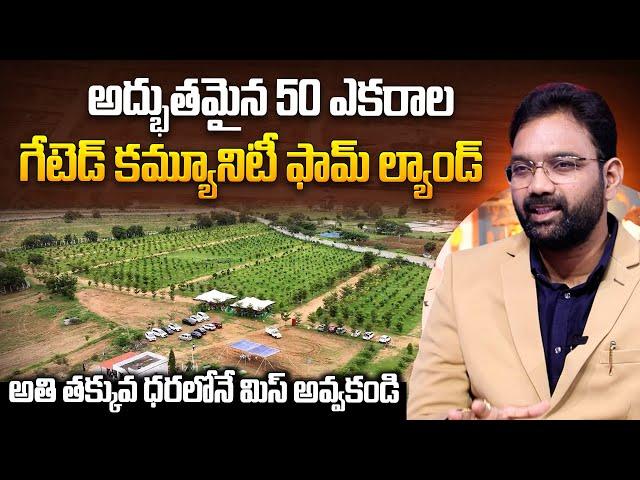 Mega Gated Community Farm Lands for Sale Near Jinnaram, Hyderabad | #sumantvworld