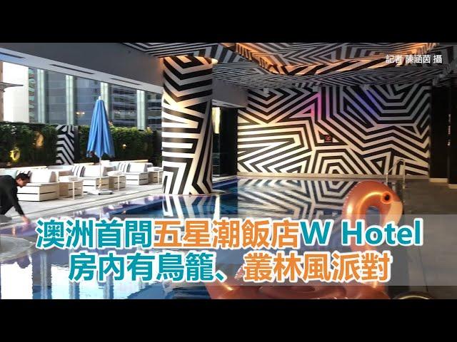 澳洲首間五星潮飯店W Hotel開箱！房內有鳥籠、叢林風派對