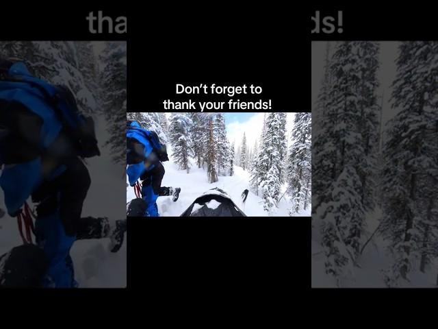 Don’t forget to thank your friends! #mountainreadymethod #snowmobile #sledlife #friends
