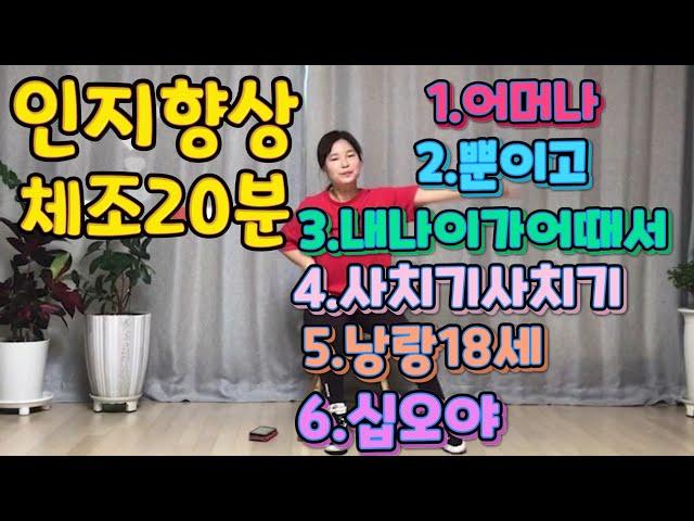 인지향상체조20분실버체조/치매예방체조/어머나,뿐이고,내나이가어때서,사치기사치기,낭랑18세,십오야